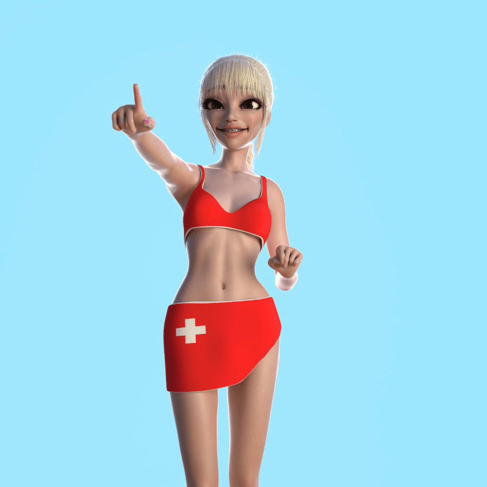 Lifeguard Emma - Agent Red Girls | OpenSea