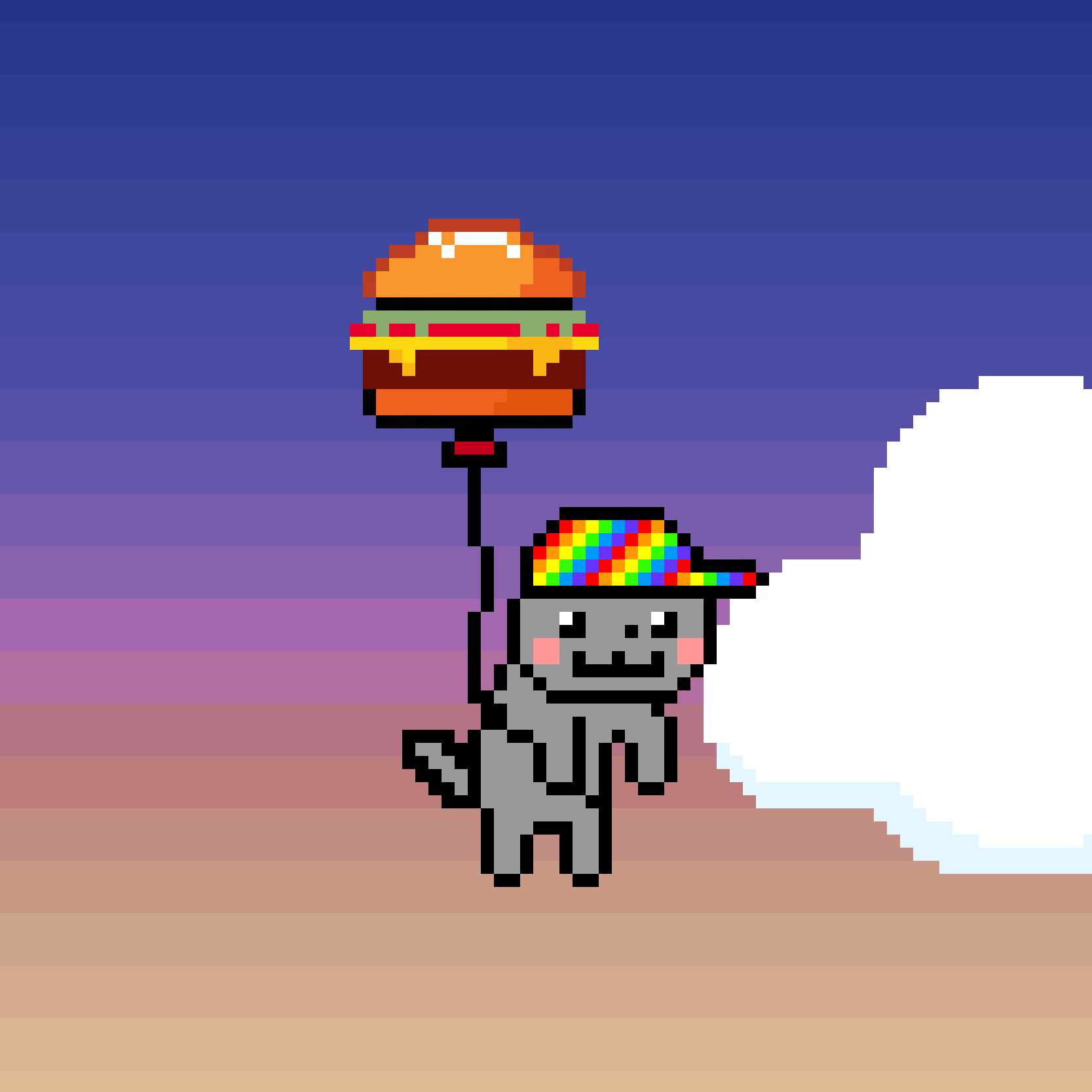 Cheeseburger Nyan Balloon