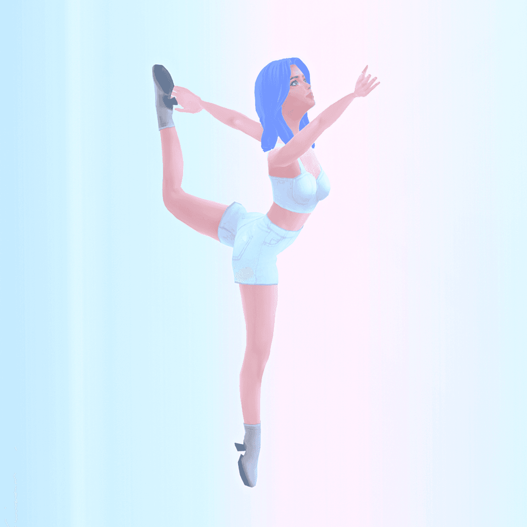 3D Ballet Yoga Dancer -  Avatar Animation by SUPERMIND