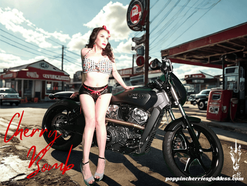 PoppinCherriesGoddess Pinup Girl Series - Cherry Bomb!