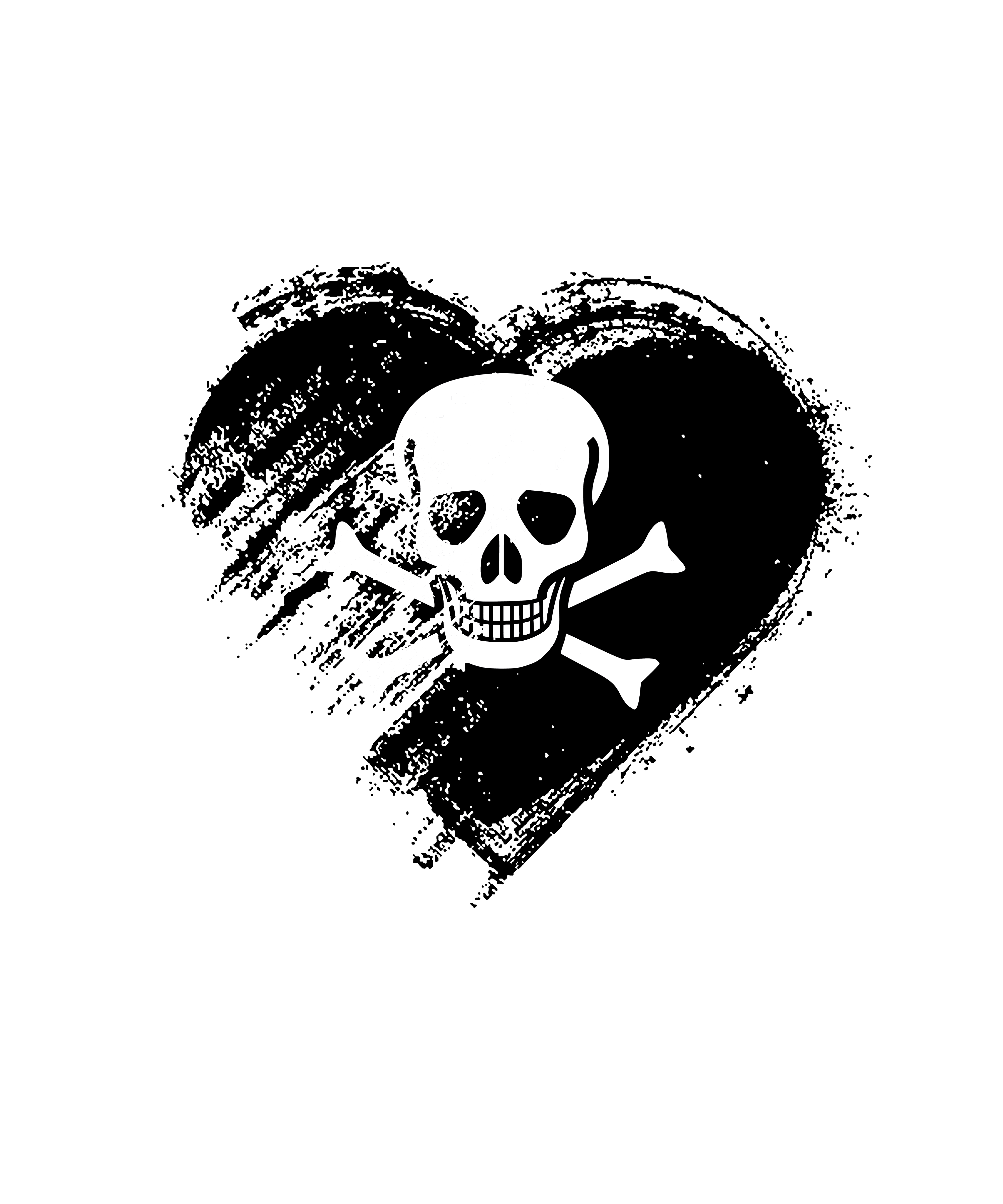 Grungy Love Flags -- Pirate