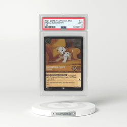 2024 Disney Lorcana EN 3-Into the Inklands #4c Dalmatian Puppy - Tail Wagger - Foil (PSA 9 MINT)