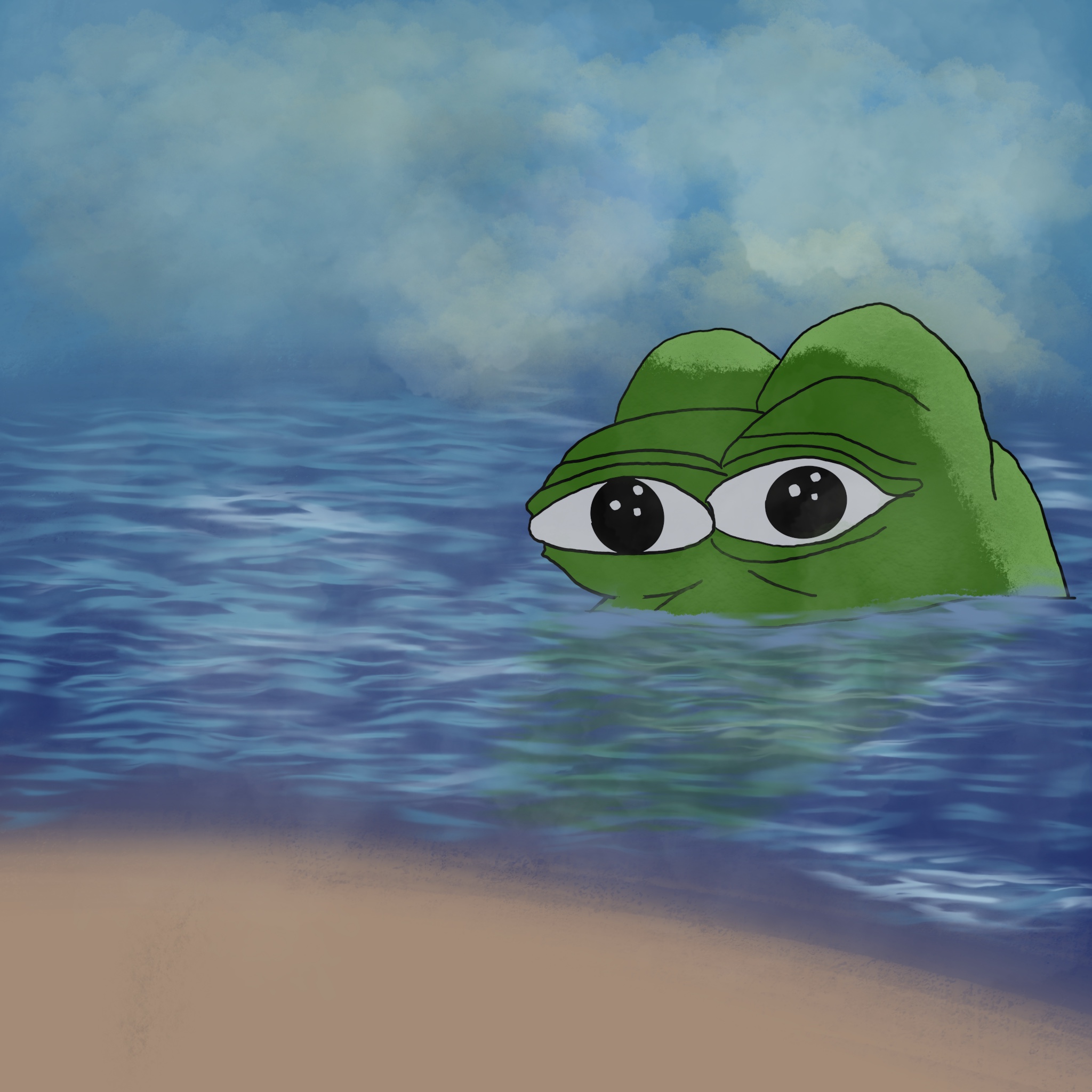 pepe surfacing, will he save us or fight us?