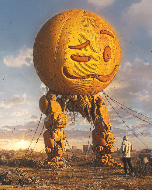 RETIRED SYNTH-MOJI BY BEEPLE