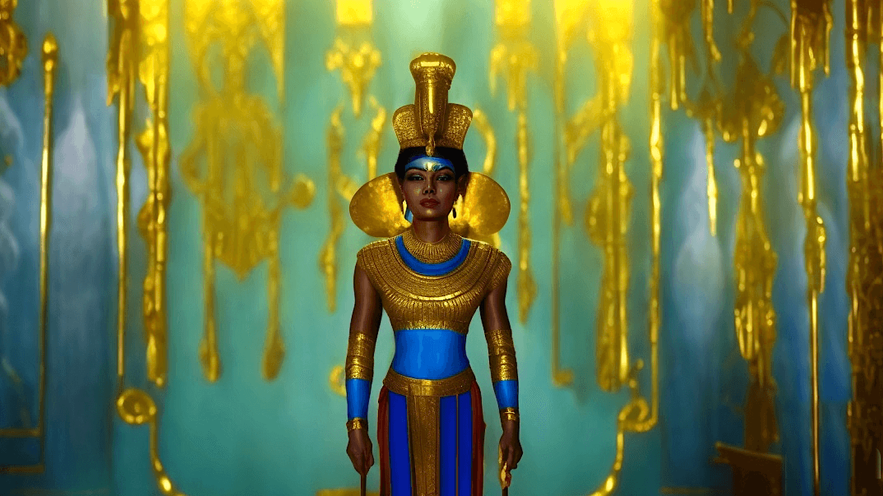 Egyptian Goddess 7 Portrait NFT By Deekstar