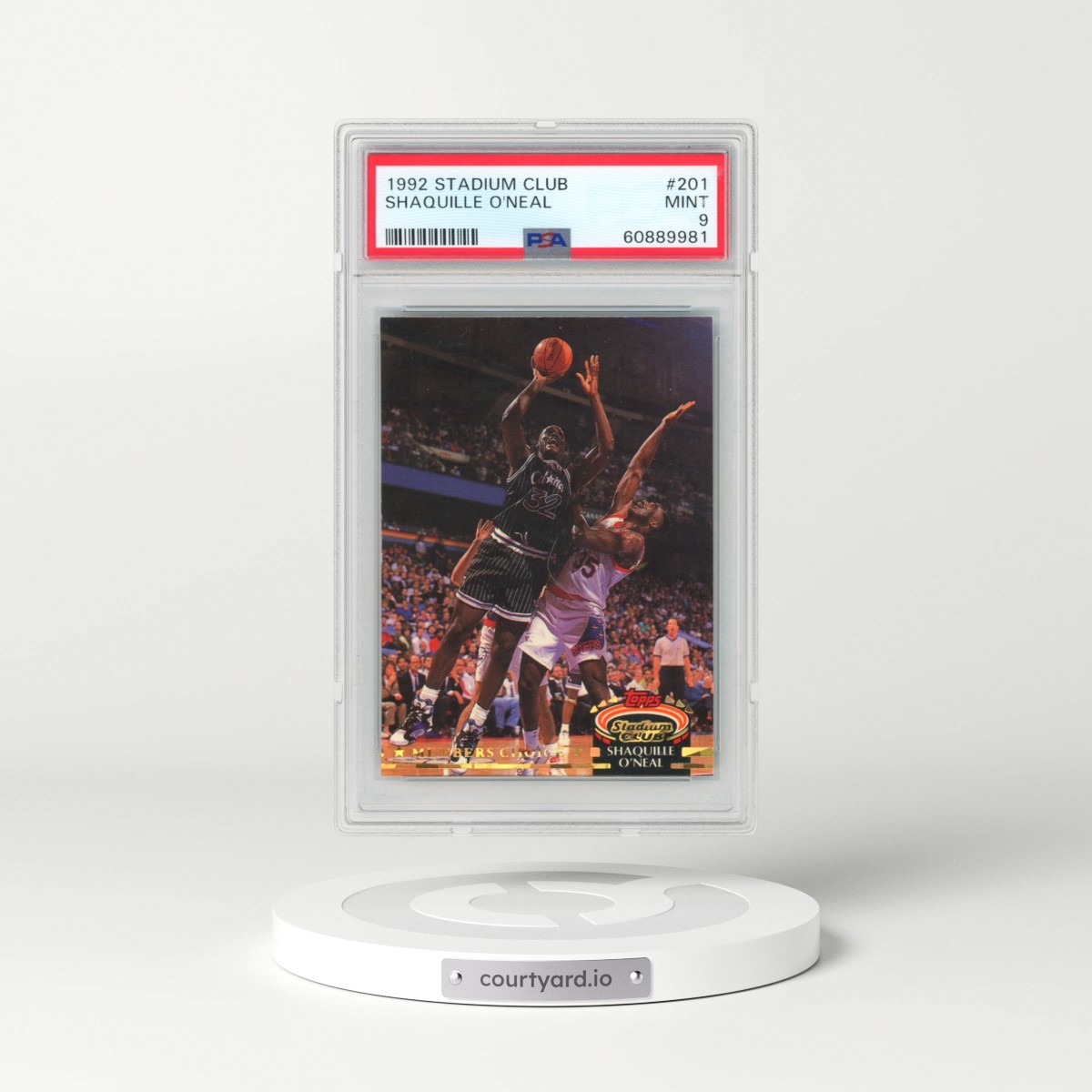 1992 Stadium Club #201 Shaquille O'Neal (PSA 9 MINT)