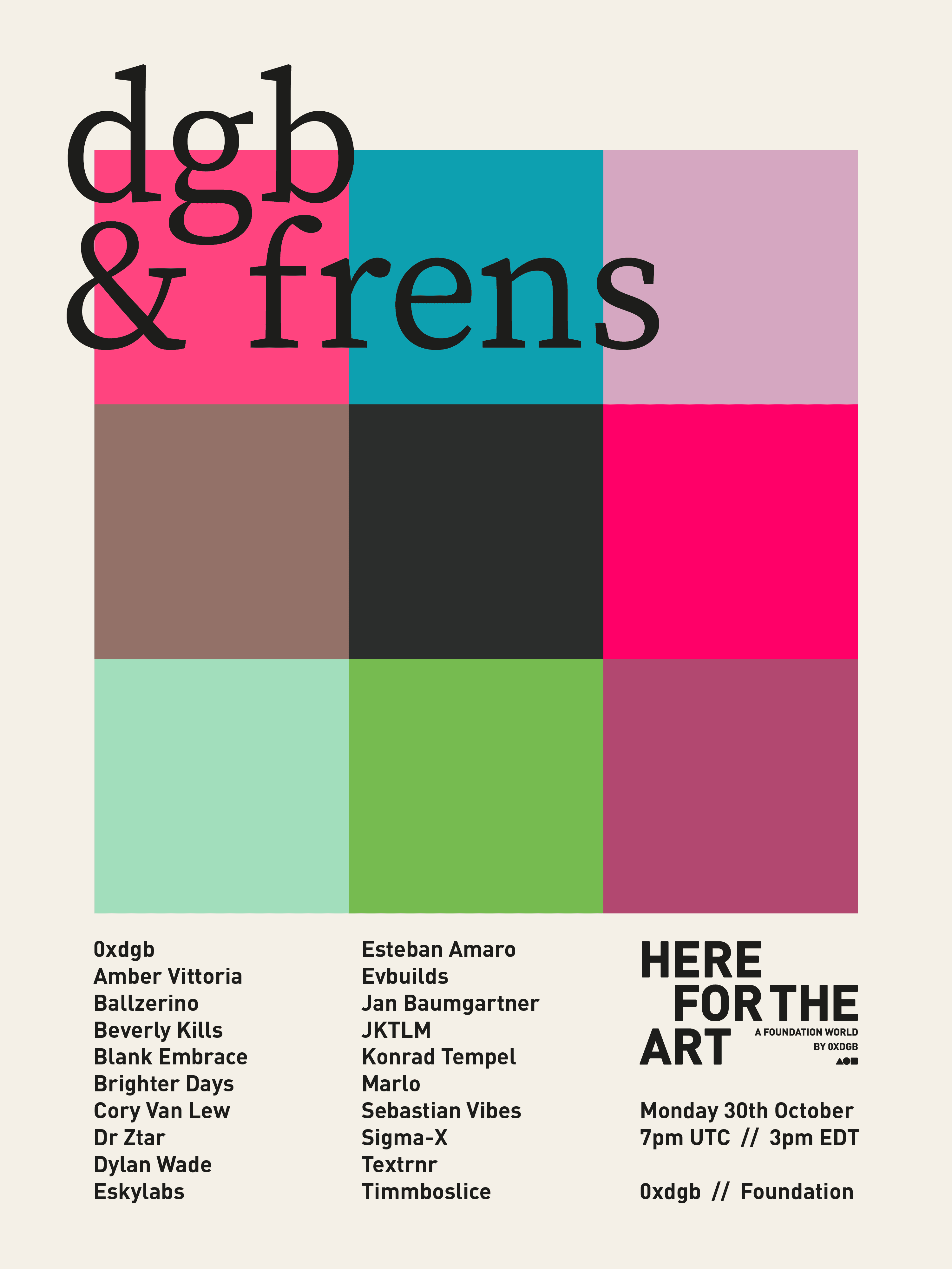 dgb & frens Event Poster #1