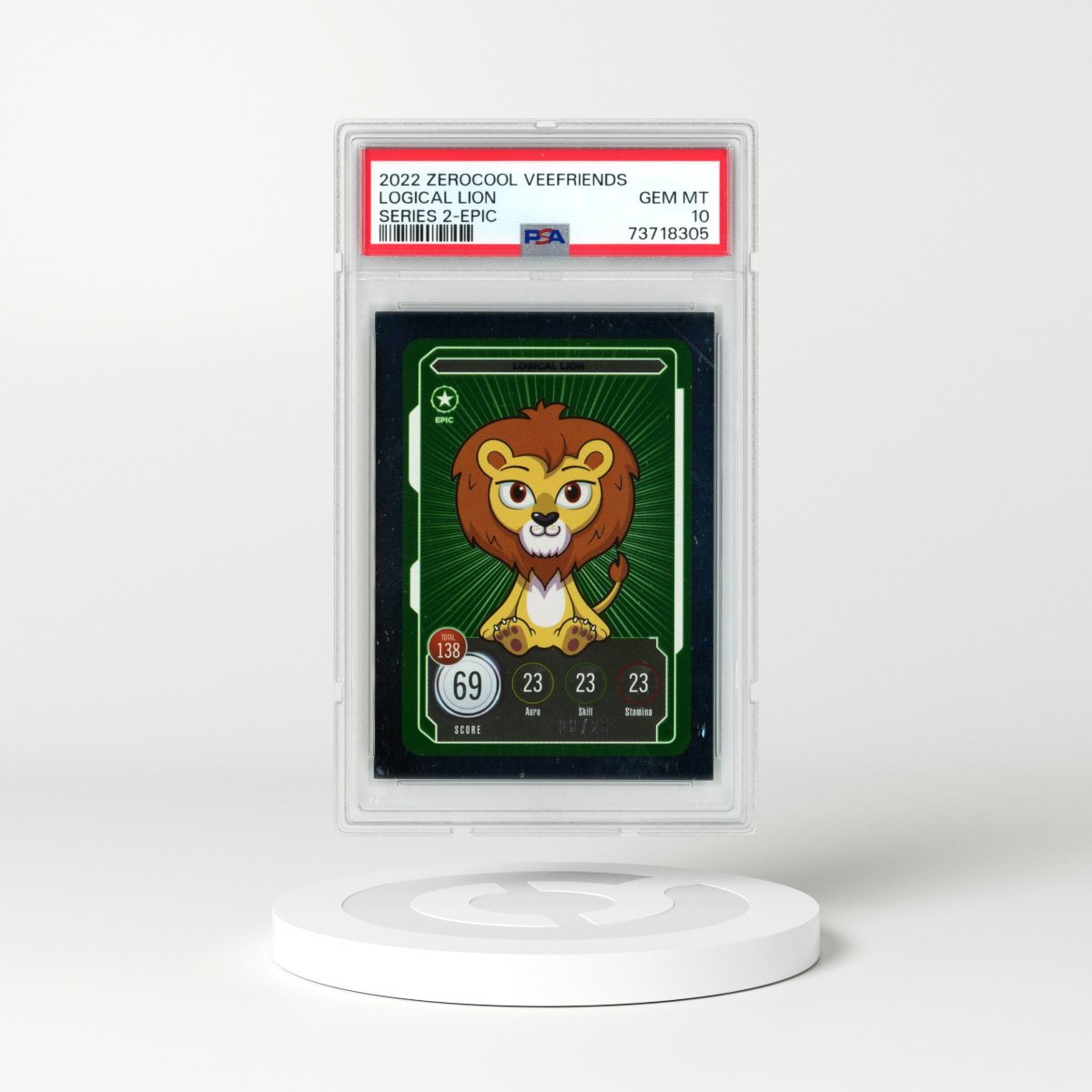 2022 Zerocool VeeFriends Logical Lion - Series 2 - Epic (PSA 10 GEM MINT)
