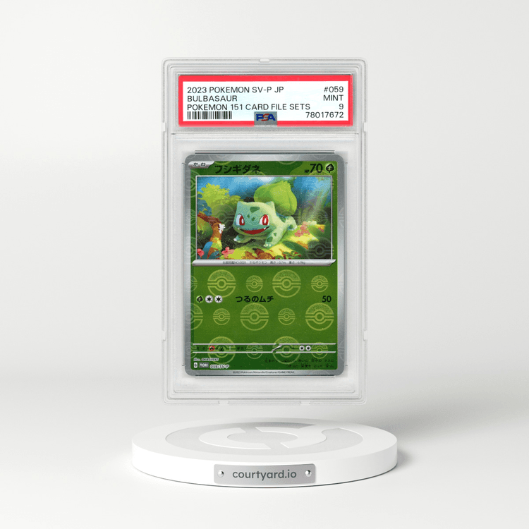 2023 Pokémon SV-P Promo #059 Bulbasaur - Pokemon 151 Card File Sets (PSA 9 MINT)