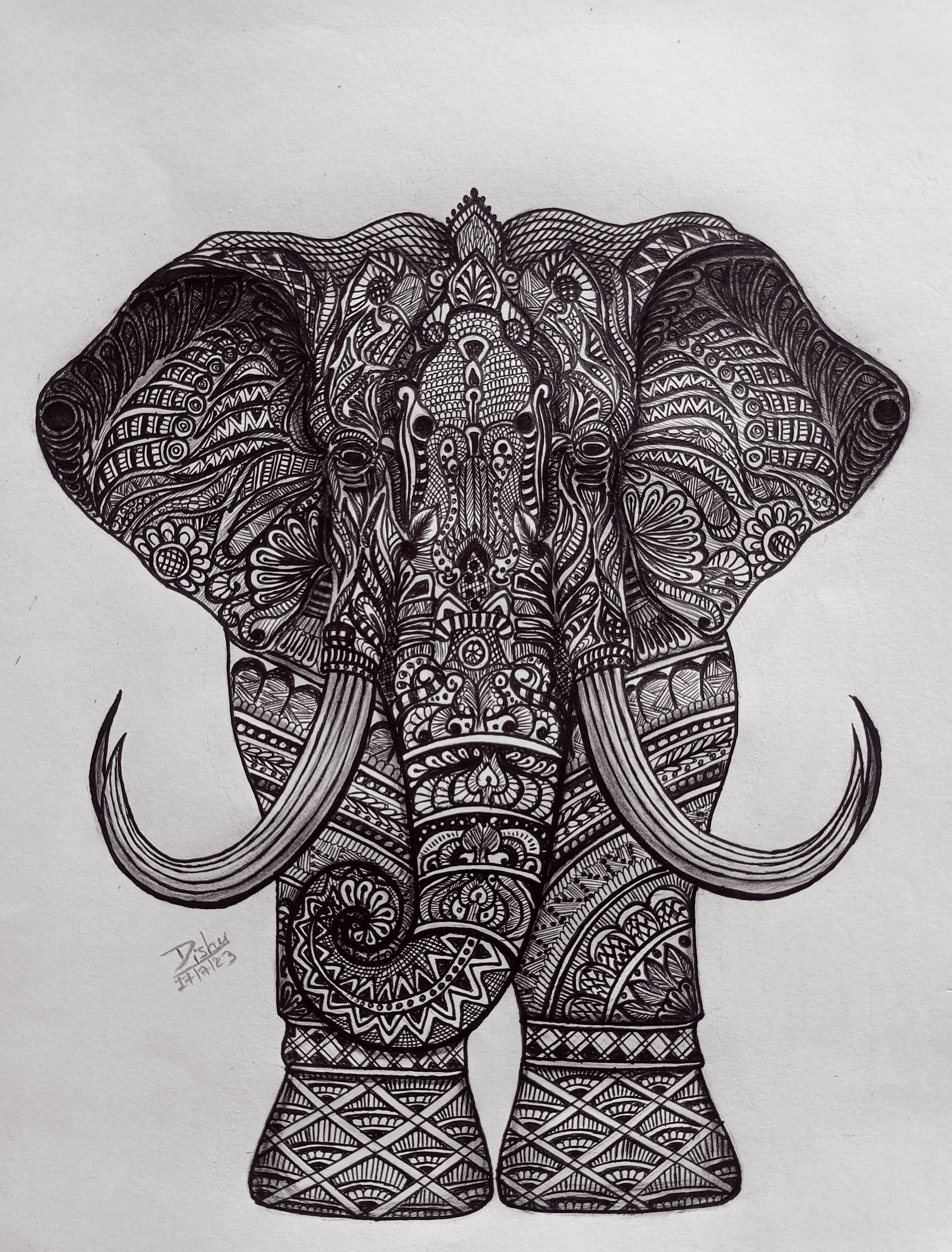 Doodle Elephant #10