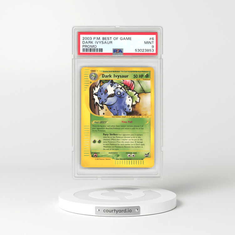 2003 Pokémon Best of Game Promo #6 Dark Ivysaur (PSA 9 MINT)