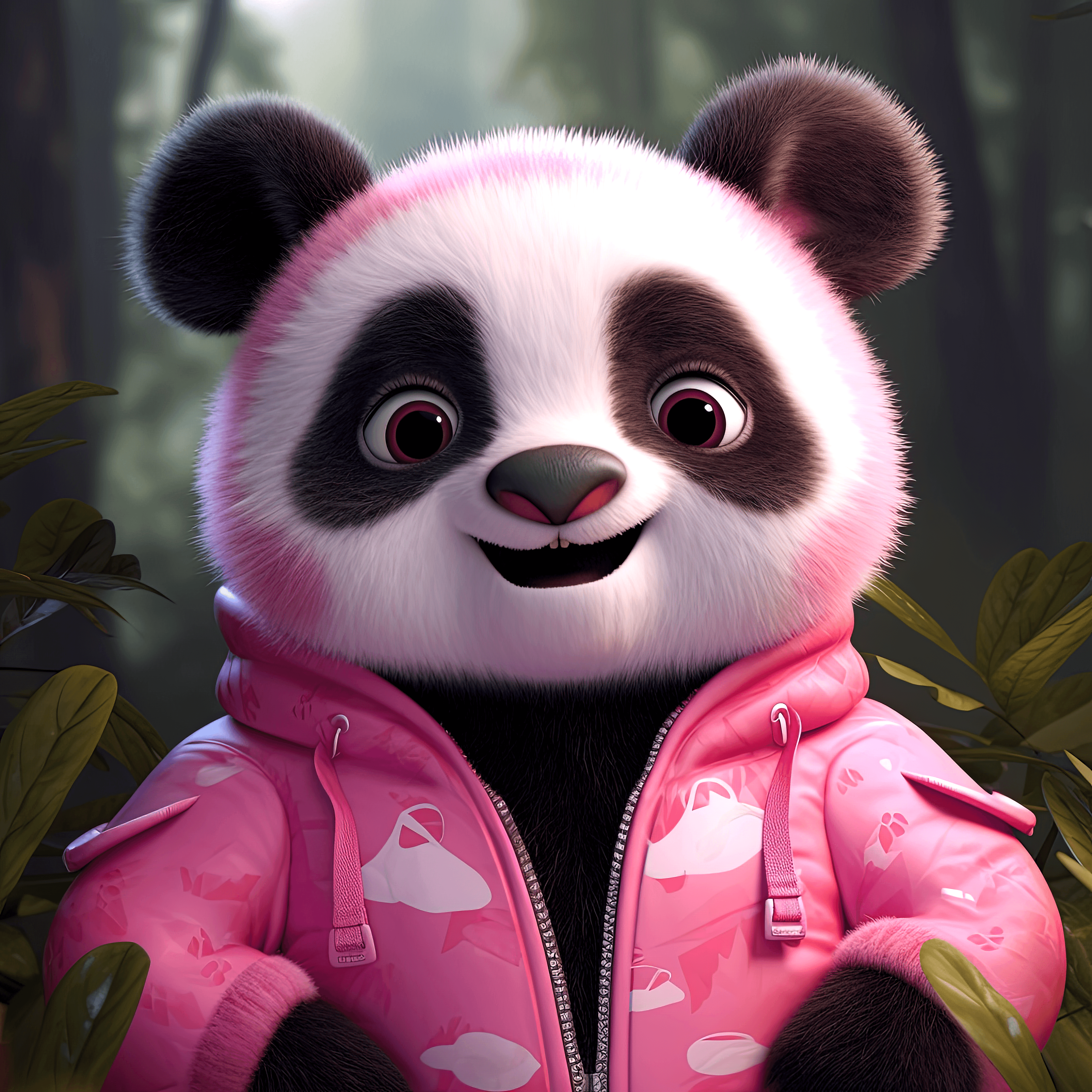 Cute Jungle Panda