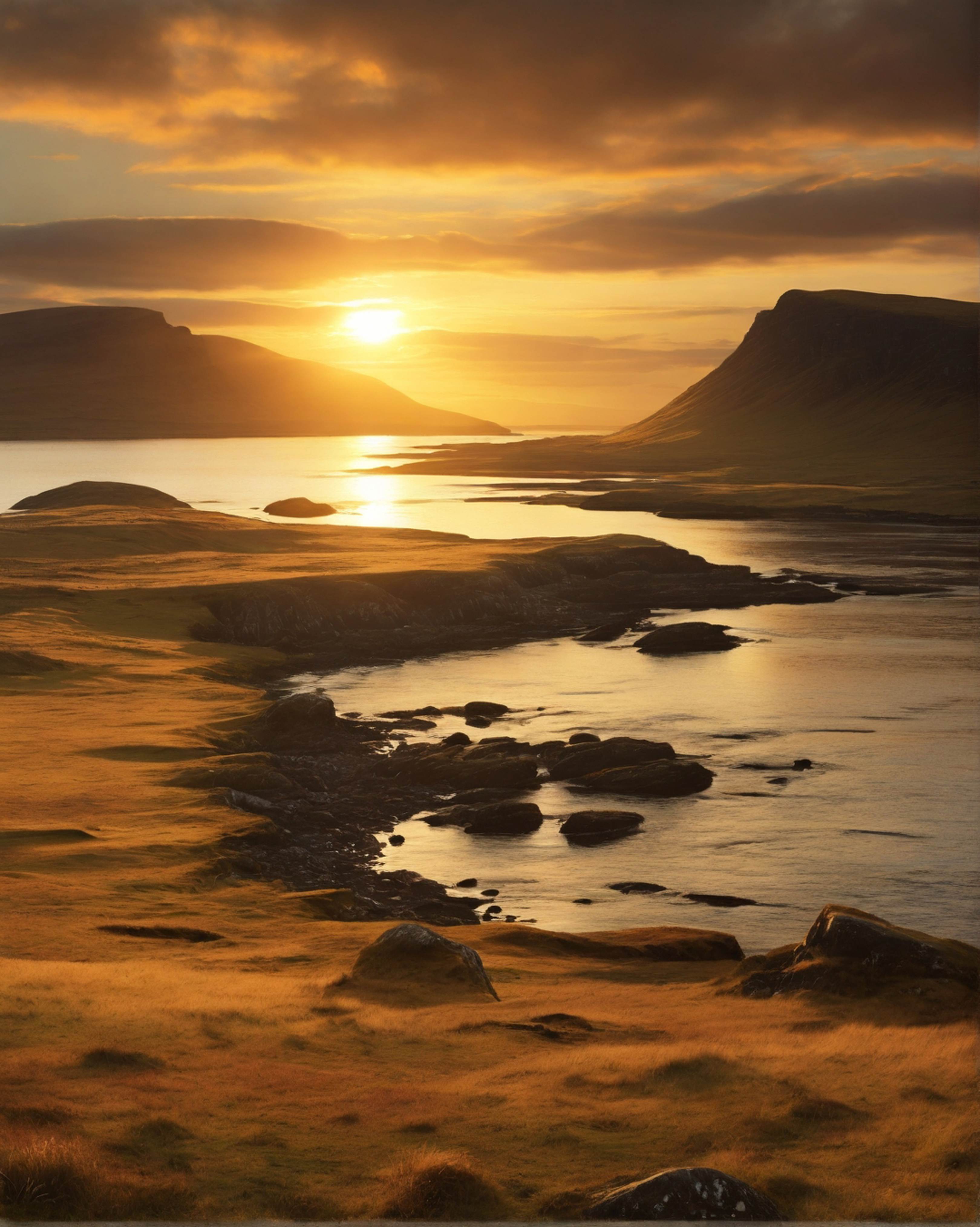 Nature's Detail: The Majestic Sunrise in Scotland