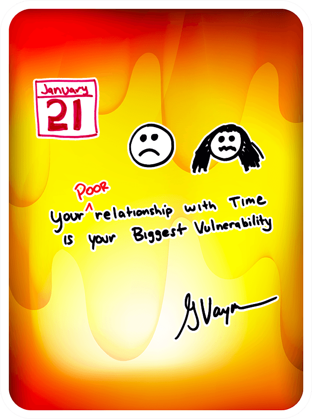 Your Poor Relationship With Time Is Your Biggest Vulnerability
