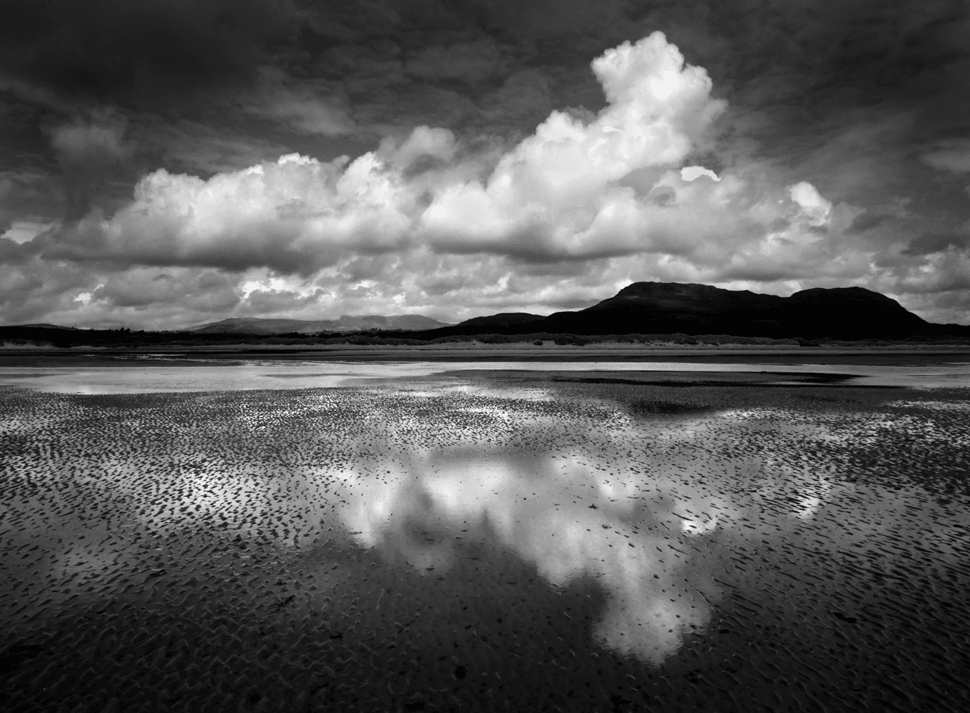 Sky Beach Reflection at Low Tide