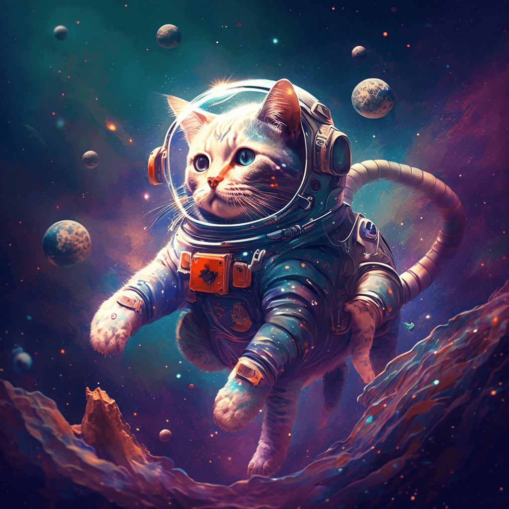 Astro Kitty - Floating