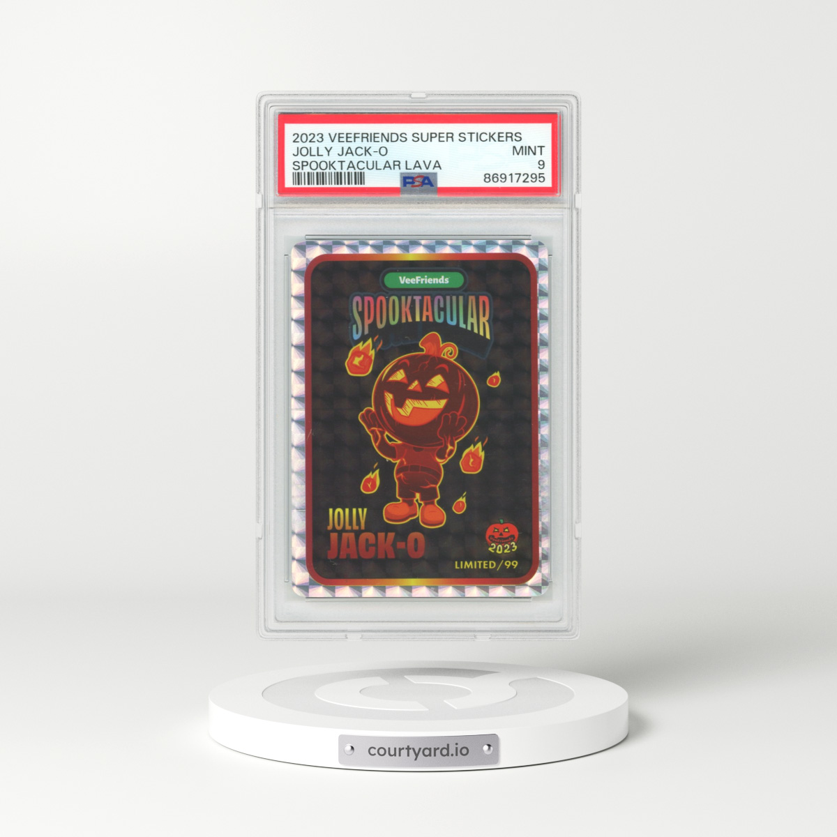 2023 Veefriends Super Stickers Jolly Jack-o - Spooktacular Lava (PSA 9 MINT)