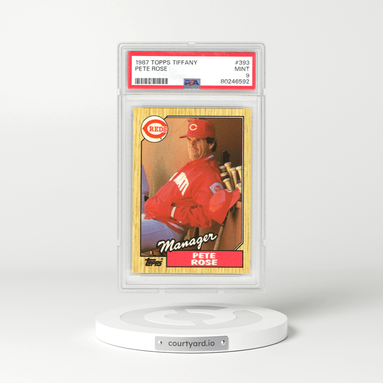 1987 Topps Tiffany #393 Pete Rose (PSA 9 MINT)