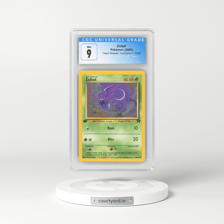 2000 Team Rocket #70/82 Zubat - 1st Edition 1st Edition (CGC 9 MINT)