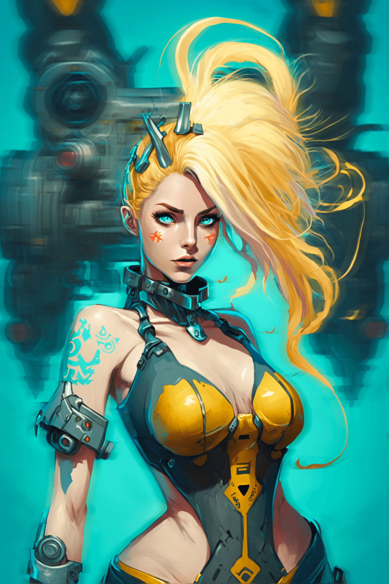 Cyberpunk Girl #181: Wiregirl (AI)