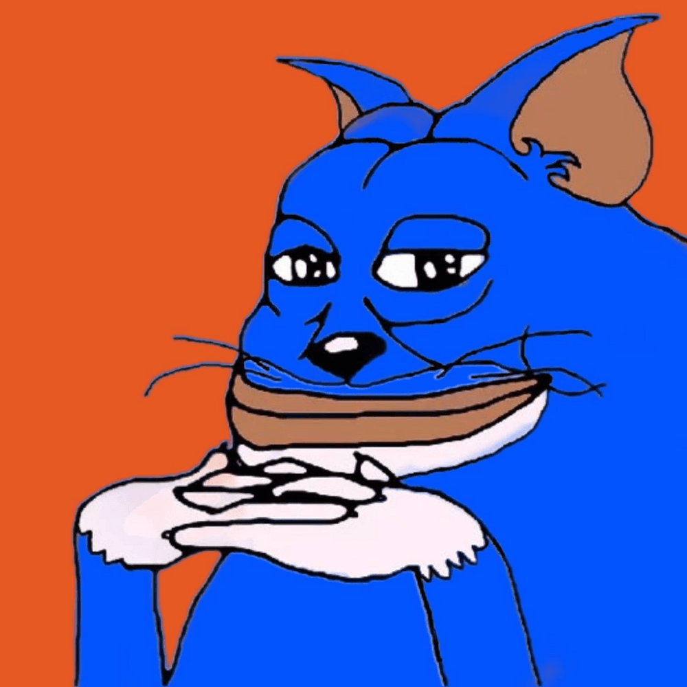 Funny Cartoon Angry Blue Cat Meme Blue Cat Drawing by Ricardo E