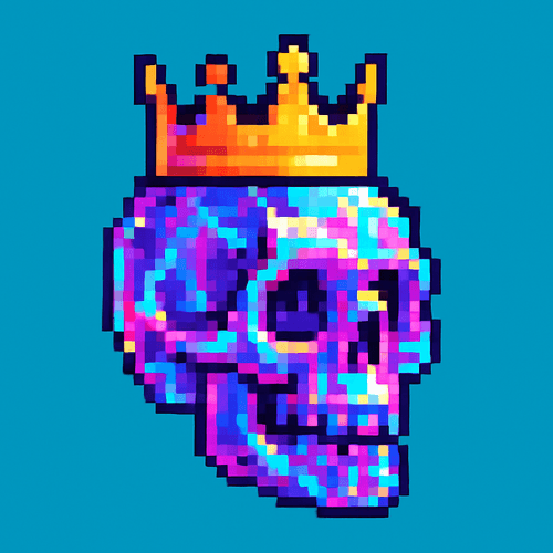 Pixel skull 01