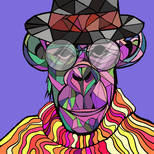 Cubism Ape Animals | Duxpin