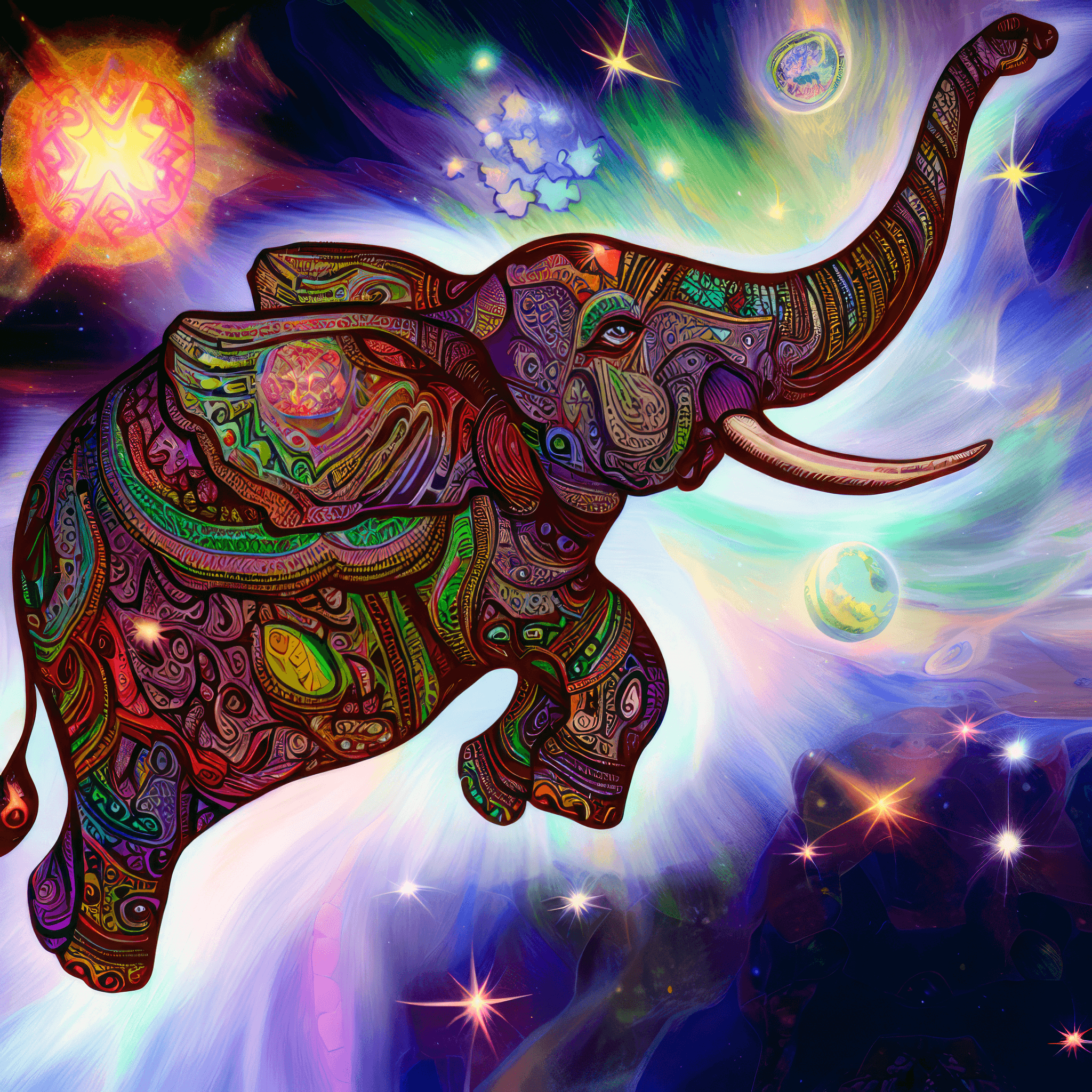 Cosmic Eternal Psychedelic Elephant