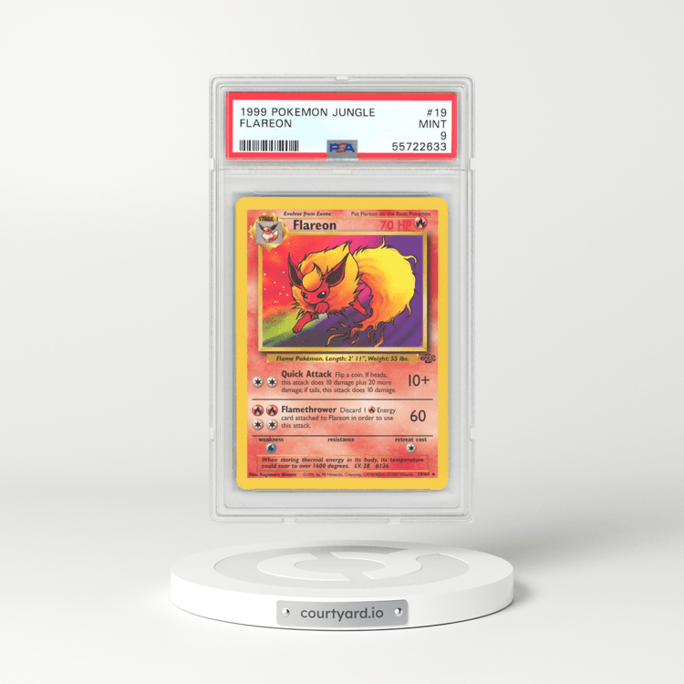 1999 Jungle #19 Flareon (PSA 9 MINT)