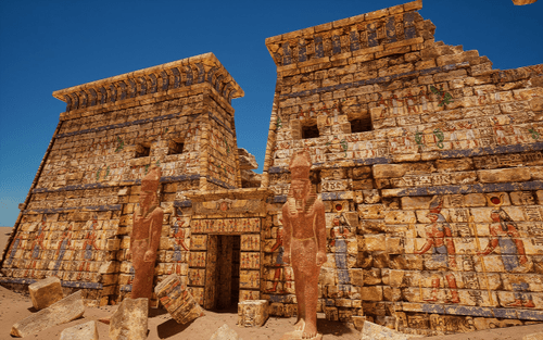 Grand Egyptian Temple Environment