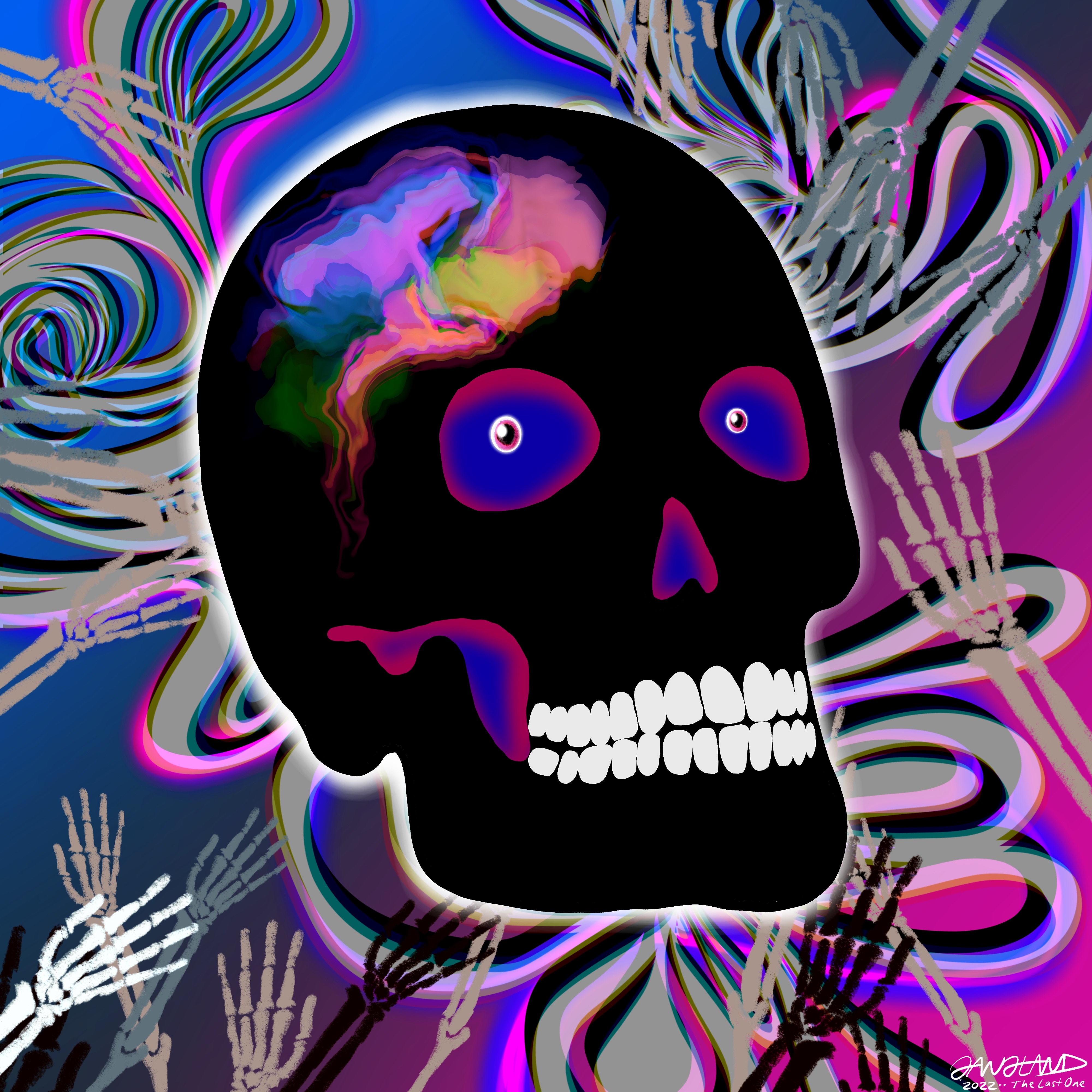 Gangland Skull #360 - "The Last One" - by Eddie Gangland
