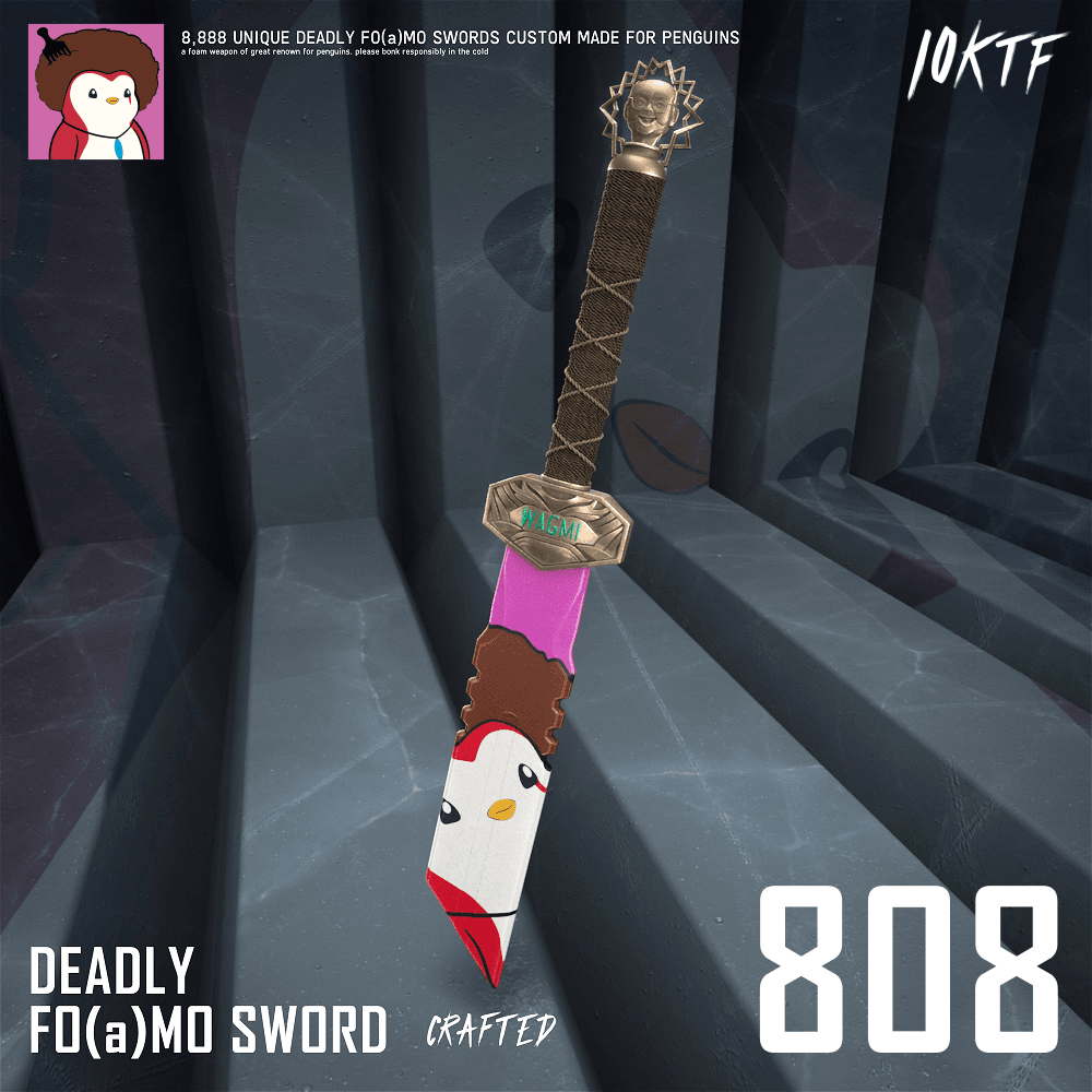 Pudgy Deadly FO(a)MO Sword #808