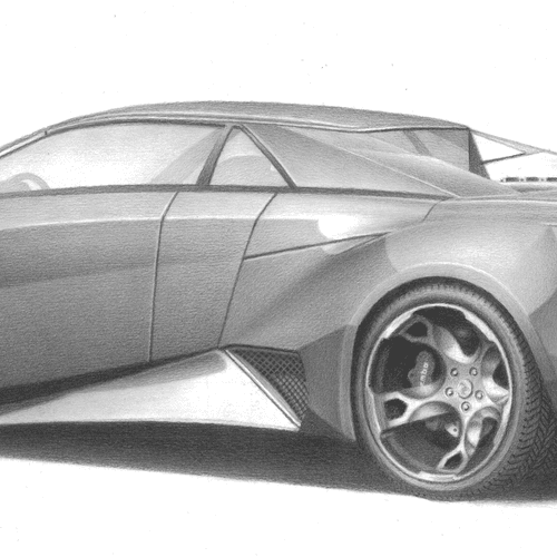 Lamborghini Veneno Drawing Pic - Drawing Skill