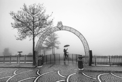 Happiness that comes with fog