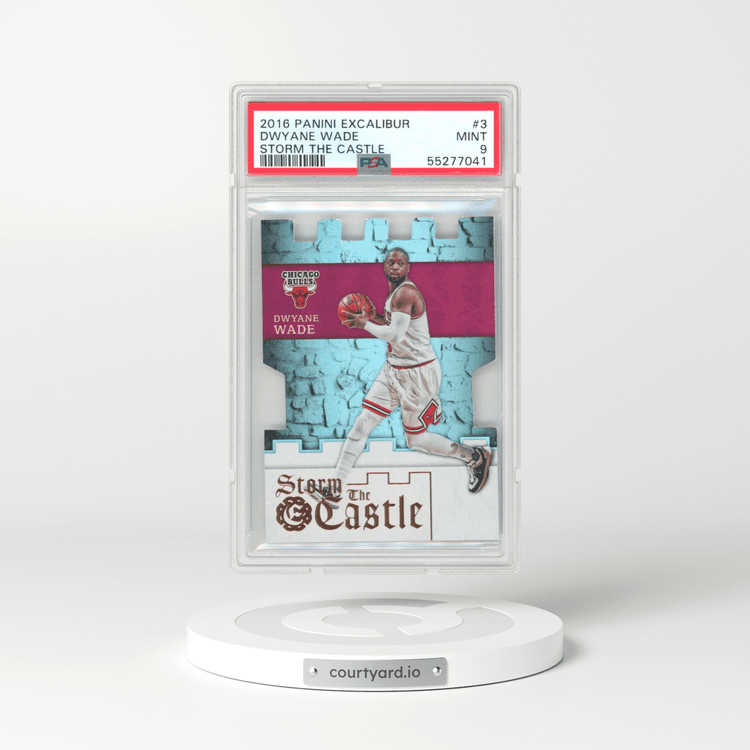 2016 Panini Excalibur Storm the Castle #3 Dwyane Wade (PSA 9 MINT)