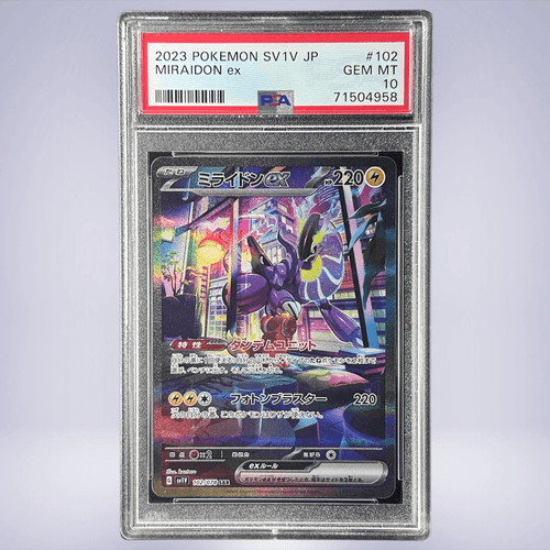 PSA 10 Pokemon Card Miraidon EX SAR 102/078 Violet EX SV1V