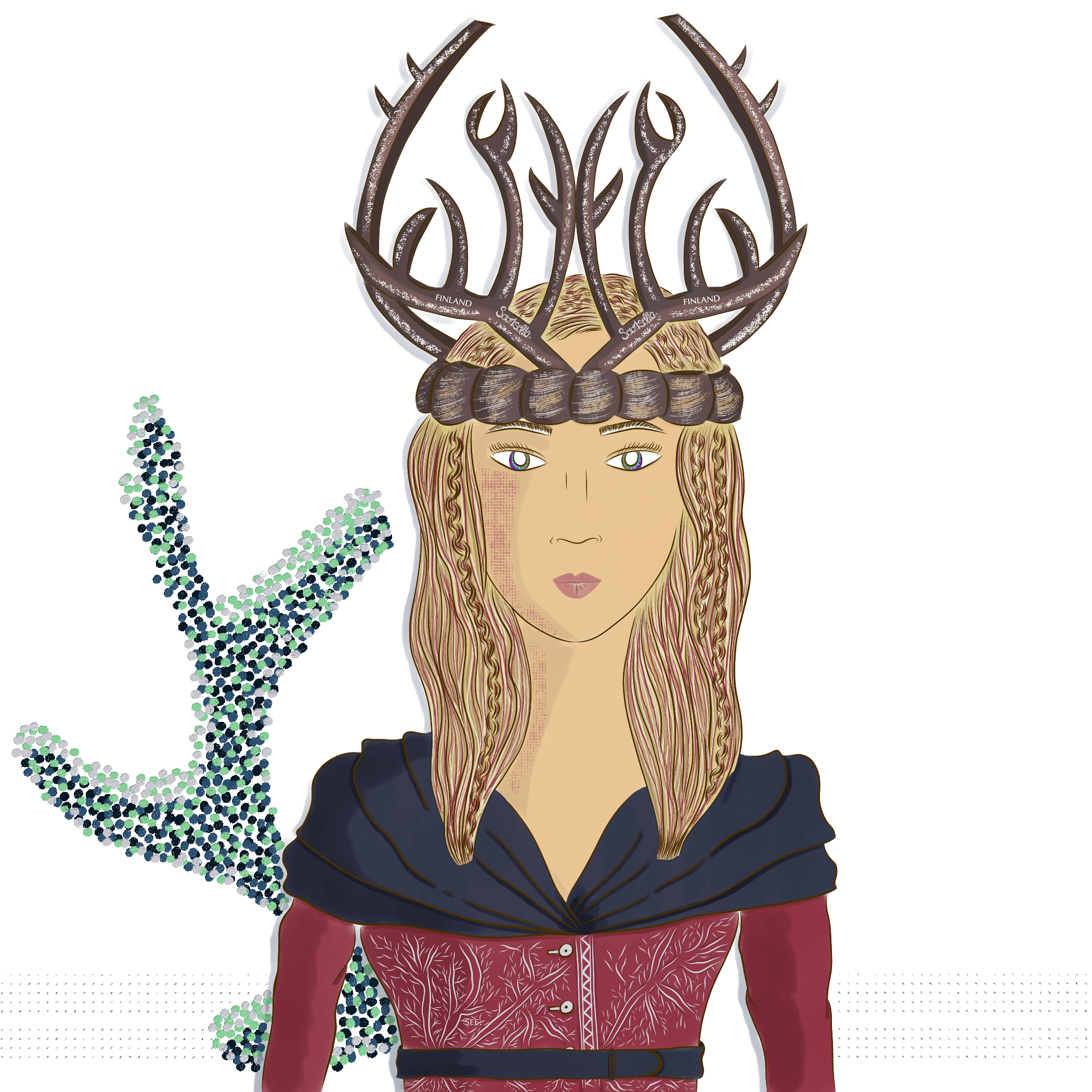 No.22 Girl with the Antlers