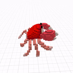 Red Japanese Freshwater Crab