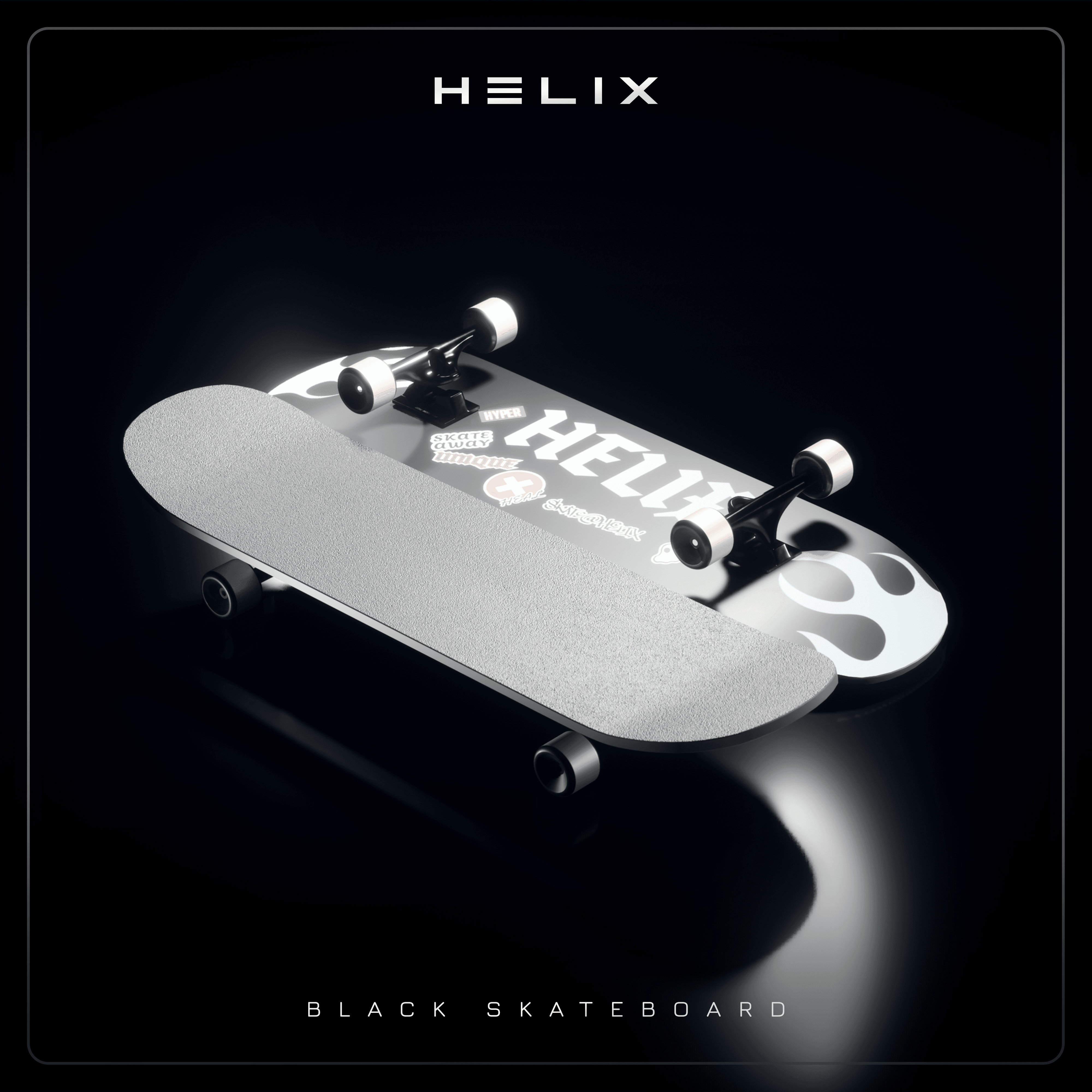 HELIX - Skateboard (Black)