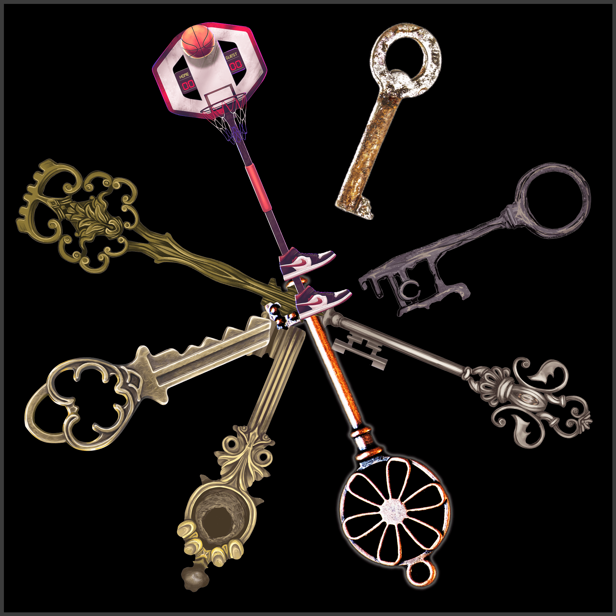 200 Keys: Keychain #6814