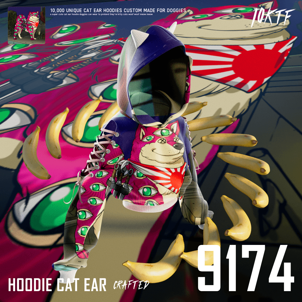 Kennel Cat Ear Hoodie #9174