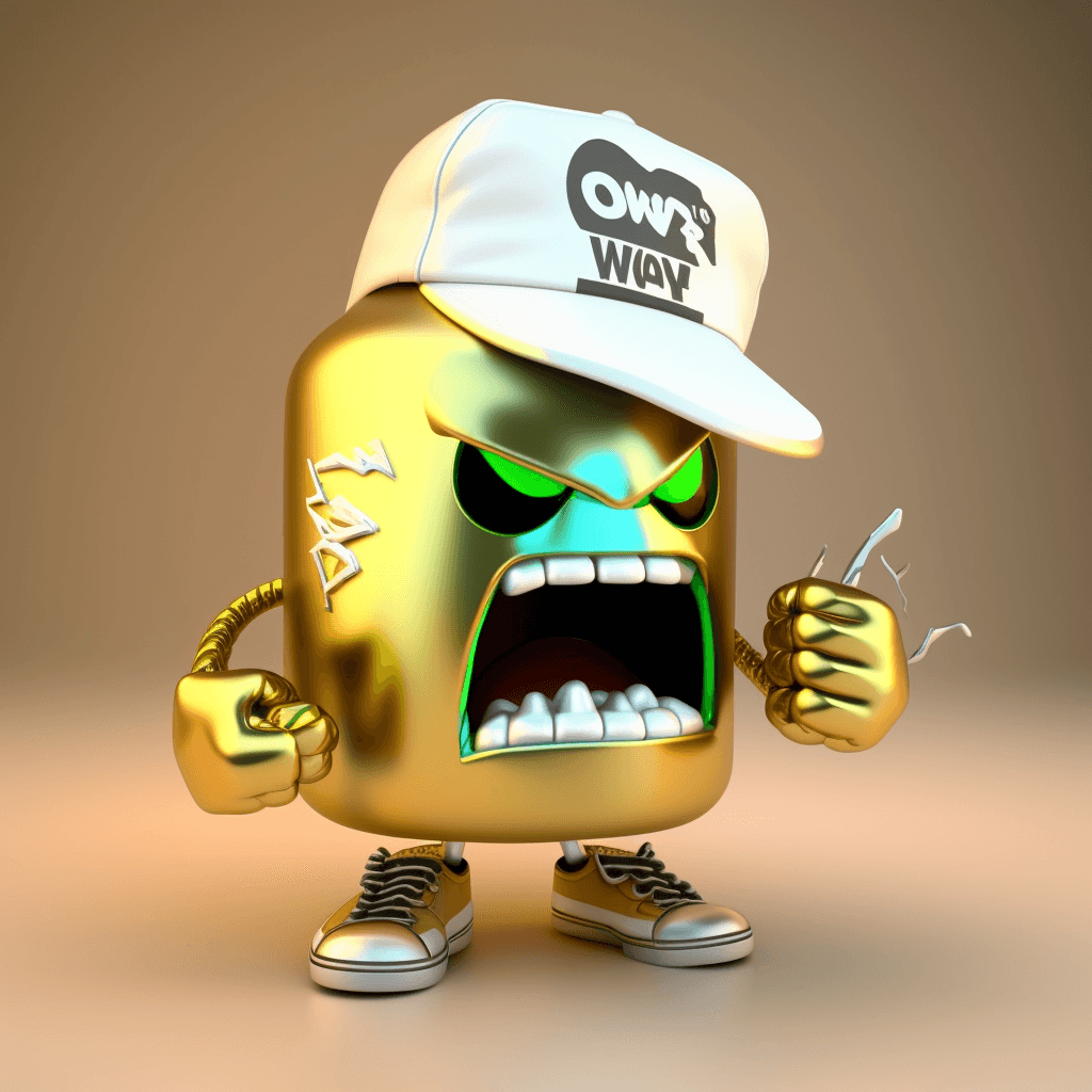 angry gold soda