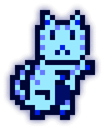 MoonCat #75: Blueberry (accessorized)