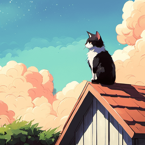 Roof cat