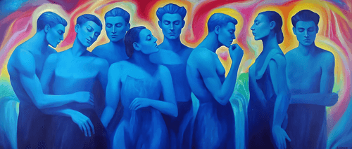 World of Blue People Collection