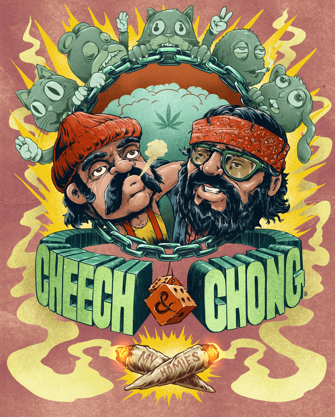 My Homies by Cheech and Chong 420 Artdrop