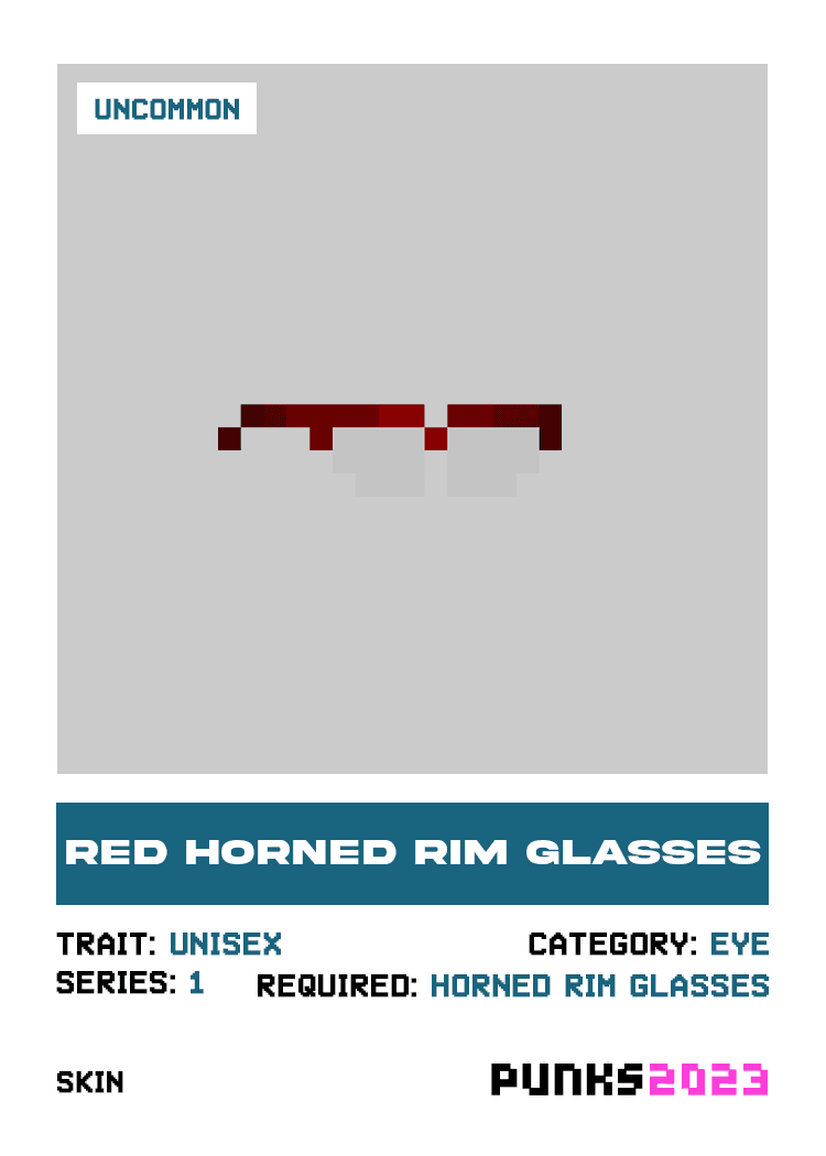 Red Horn Rimmed Glasses