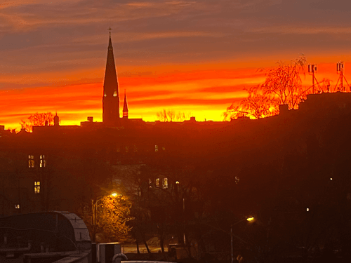 The weather above Katowice