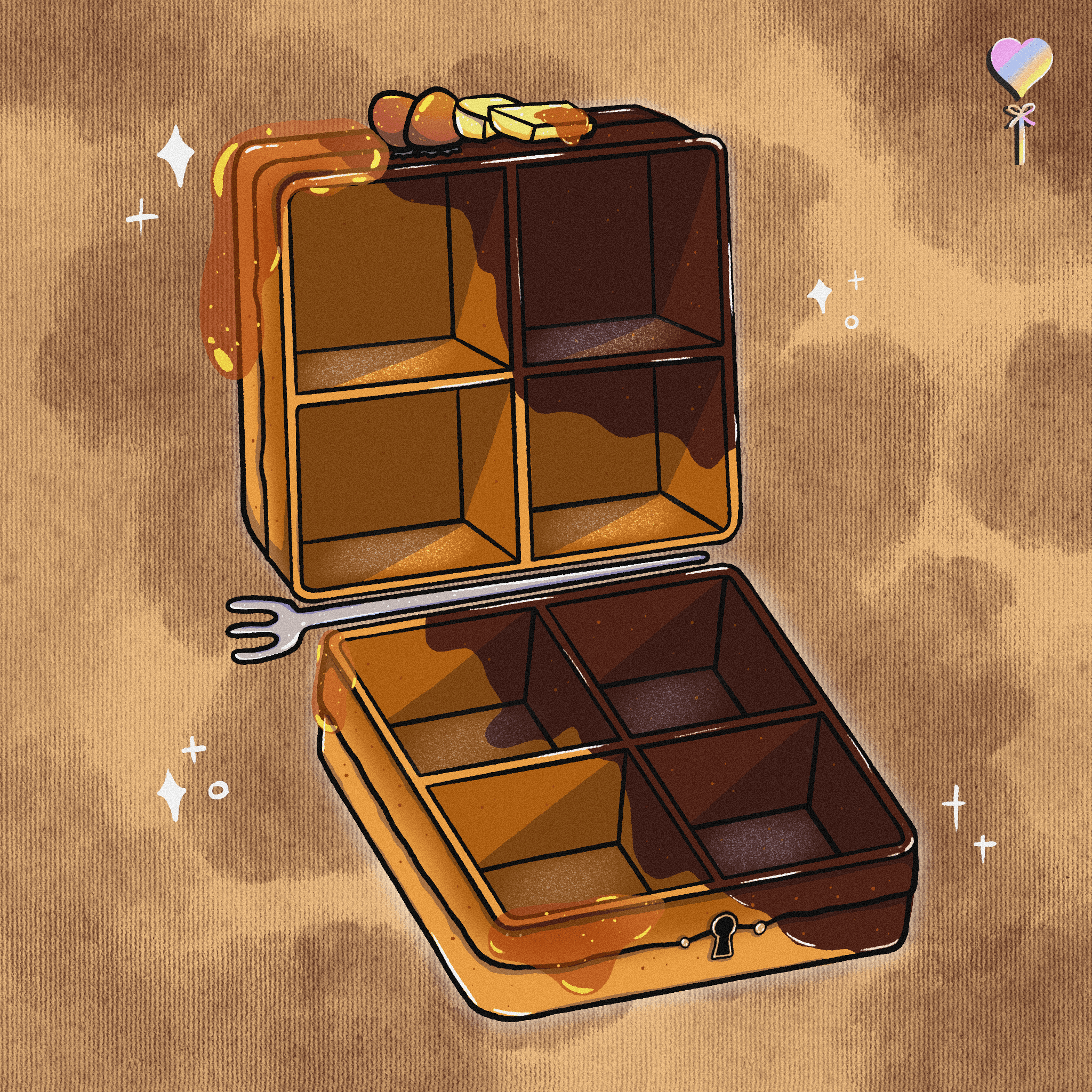 Waffle Case (Chocolate Dip)
