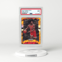 2019 Panini Prizm #253 Coby White - Orange Ice (PSA 9 MINT)
